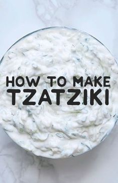 how to make tzatzziki