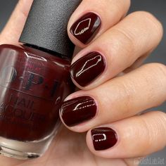 Burgundy Nail Polish, Adorable Nails, Trendy Nail Polish, Karina Style, Opi Gel Nails, Wine Nails, Shellac Manicure, Nail Goals