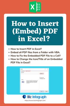 how to insert an enbedd file in excel? with the text, how to insert