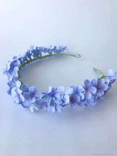 Floral Hair Piece, Blue Hydrangea Flowers, Blue Bride, Wedding Headpieces, Hair Headband, Cute Wedding, Hydrangea Flowers