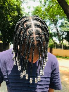 Boy Box Braids, Hair Braid Beads, Natural Hair Men, Cornrow Hairstyles For Men, Braids For Boys, Mens Hairstyles Thick Hair