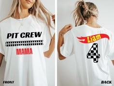 🎉 Hot Wheel Party Bundle 🎉 https://partypopevents.etsy.com/listing/1732328044 Pit Crew Matching Family Shirts  Rev up the fun with our customizable Pit Crew Matching Family Shirts! Perfect for celebrating your little racer's special day, these shirts feature the iconic Hot Wheels logo on the back and can be personalized with the birthday boy's name and age. Ideal for family photos and party festivities, these shirts are a must-have for any racing-themed birthday celebration! 🏁🎉 🍼 Baby Tee Sizing: 3M, 6M, 12M, 18M   👶 Toddler Tee Sizing: 2T, 3T, 4T, 5T   👧 Youth Tee Sizing: S, M, L, XL   👕 Adult Unisex Tee Sizing: S, M, L, XL, 2XL, 3XL   Features: - 🚗 Customizable Design: Personalize with the birthday boy's name and age. - 🏎️ High-Quality Print: Design added using Direct to Garmen Hot Wheels Birthday Shirt Family, Pit Crew Outfit, Hot Wheels Birthday Shirt, Hot Wheels Themed Birthday Party, Pit Crew Shirts, Hot Wheel, Mom And Me Shirts, Hotwheels Birthday Party, Hot Wheels Birthday