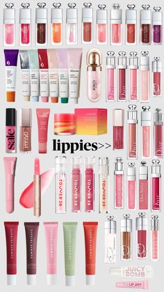 lippies 💕💕💕 Makeup Bag Essentials, Skincare Inspiration, Pink Skin, Makeup Needs, Skin Care Items, Makeup Obsession