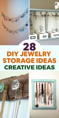 diy jewelry storage ideas for the home