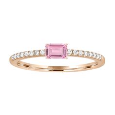 You've never seen pink sparkles quite like these! This Pink Sapphire baguette glistens in this modern diamond setting. Both romantic and elegant, this ring is the perfect addition to any ring stack. 14k Rose Gold 0.75ct Pink Sapphires 0.25ct Diamonds All Stones are natural and untreated Benefits of Solid 14k Gold Jewelry Most loved for its durability and longevity Can be worn daily and requires less maintenance and care than plated, vermeil, or silver jewelry Sweat/water resistant so you can tak Diamond Baguette Ring, Gum Drop, Diamond Baguette, Baguette Diamond Rings, Baguette Ring, Pink Sapphire Ring, Ring Stack, Demi Fine Jewelry, Fine Jewels