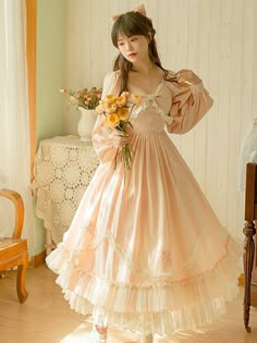 Dress References, Skirt Mesh, Stitching Projects, Fancy Fashion, Girls Dress Outfits, Pretty Prom Dresses, Cottagecore Aesthetic, Dream Board, Lolita Dress