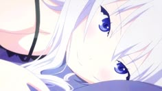 White Hair And Blue Eyes, Umbrella Illustration, Gifs Anime, Gif Icons, Anime Expressions, Anime Gifs, Anime Pfps, Original Wallpaper, Anime Couples Drawings