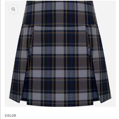 Dennis Uniform Plaid Drop Yoke Skort. Built In Shorts. Brand New With Tags. Size J1 Or Women’s Size 0/2. In Excellent Condition. Plaid Skirt, Plaid Skirts, Blue Yellow, Built In, Womens Skirt, Plaid, Brand New, Skirt, Tags