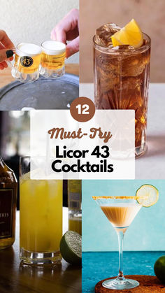 Licor 43 Cocktails Licor 43 Cocktail, Liquor 43 Recipes, Liquor 43 Cocktails, Licor 43 Recipes Cocktails, Liquor 43, Booze Recipes, Key Lime Martini, Bourbon Tasting, Cocktail Shots