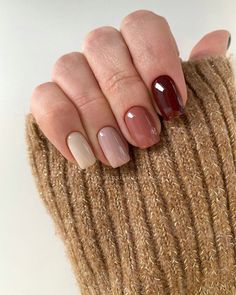 Multicolored Nails, Fantasy Nails, Fall Gel Nails, Cute Nails For Fall, Her Nails, Classy Acrylic Nails, Soft Nails, Classy Nails