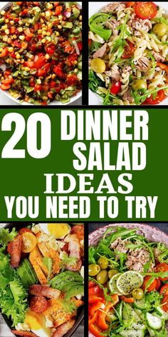 Would you love to make dinner salad ideas? Don't worry you're in the right place. I like dinner salad and these are salads you'll like. If you'll like to make dinner salad then this pin is for you so don't hesitate and check them out. Dinner Salad Ideas, Salad Recipe Ideas, Suddenly Salad, Salad Summer, Salad Salad, Dinner Salad, Fresh Salad, Salad Ideas, Clean Cooking