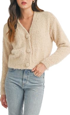 All in Favor V-Neck Cardigan | Nordstrom Casual V-neck Cardigan With Soft Texture, Cozy Button-up Textured Knit Cardigan, Cozy Textured Knit Button-up Cardigan, Knit V-neck Outerwear With Soft Texture, Winter V-neck Cardigan With Button Cuffs, Outfits For Women Over 50, Winter Outfits For Women, Leggings Outfit Winter, Leggings Winter