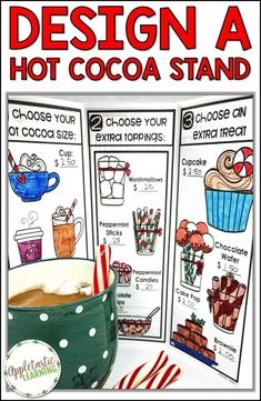 the design a hot cocoa stand is shown