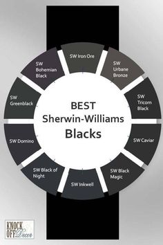 the best sherwin - williams blacks