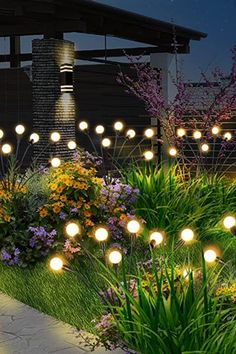 4 Pack Solar Garden Lights, Solar Firefly Lights, 8LED Outdoor Light for Yard. Fairy Lights Garden, Greenery Decor, Outdoor Garden Lighting, Solar Fairy Lights