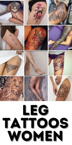 the cover of leg tattoos for women