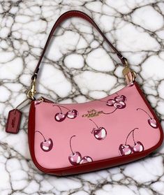 #ad Great shopping ideas for COACH Hand Bag CR290 2way Shoulder Bag Canvas Leather Cherry Print Pink Outlet, Fashion Women's Bags Cherry Coach Bag, Coach Cherry Bag, Purses Aesthetic, Pink Coach Bag, Fancy Purses, Dream Bags, Pink Shoulder Bag, Fancy Bags, Coach Shoulder Bag