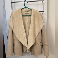 Never Worn Before, Still Has Remove Before Use Tag. Size Large Womans Teddy Jacket, Lucky Brand, Jackets & Coats, Jackets For Women, Cream, Women Shopping, Color