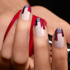 Anniversary Nails, Hearts Nails, Satin Slippers, Funky Nail Art, Heart Nail Designs, Beauty Hacks Nails, Geometric Nail Art, Elegant Nail Designs