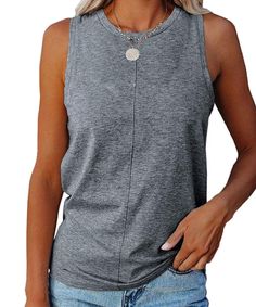 PRICES MAY VARY. Material: Soft and comfortable to the touch, and elastic, this basic tank top not easy to deform, skin-friendly and breathable Features: This womens tank tops has a high neck and sleeveless design, which makes it light and breathable for you to wear, the solid color of the spring tops womens 2023 design is simple and elegant, and it is very versatilable sleeveless tops for women Great summer tank tops shirts when you hiking, camping, go on holiday, country, summer vacation, part Cheap Athleisure Tank Top With Medium Bust Support, Affordable Racerback Tank Top In Athleisure Style, Cheap Tank Top For Light Sports In Athleisure Style, Cheap Stretch Tank Top For Sports Events, Cheap Sporty Tank Top With Medium Bust Support, Cheap Stretch Tank Top For Women, Casual Cheap Tank Top For Leisure, Cheap Trendy Tank Top For Women, Cheap Tank Top With Medium Bust Support