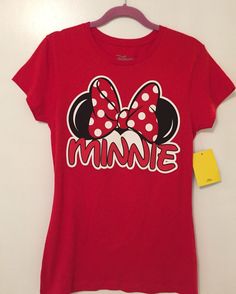 Disney Minnie Mouse Girls Red Tshirt Cotton Short Sleeve NWT Size XL/XG. Condition is "New with tags". Shipped with USPS Priority Mail. Fun Red Tops For Disney Fan Events, Red Character Print Top, Red Graphic Tee For Disney Fan Events, Red Short Sleeve Top With Minnie Mouse, Red Minnie Mouse Tops For Disney Fan Events, Red Minnie Mouse Top For Disney Fan Events, Trendy Red T-shirt With Character Print, Red Crew Neck Top With Minnie Mouse Detail, Red Disney Cotton Top