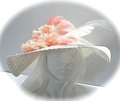 Spring Races Sun Hat With Short Brim, Pink Flat Brim Straw Hat For Spring, Formal White Sun Hat For Summer, Pink Sun Hat For Spring Races, Fitted High Crown Sun Hat For Spring, Pink Short Brim Straw Hat For Spring, Cream Curved Brim Fascinator For Spring, Curved Brim Cream Fascinator For Spring, Pink Straw Hat With Short Brim For Spring