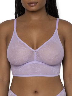 PRICES MAY VARY. The best bralette for layering, the Smooth Lace Longline Bralette is designed with all-over flat lace that is smooth to the touch and virtually invisible under even your form fitting clothes. This lacey bralette has smooth mesh lining for added comfort and support. Designed versatility, comfort and style in mind, this cute bralette is complete with a plunging neckline, longline design and convertible clips for a crisscross back option. Low open back pairs well with open back top Simple Workout Routine, Simple Workout, Form Fitting Clothes, Best Sunglasses, Fitting Clothes, Longline Bra, Workout Routines, Everyday Bra, Bra And Panty Sets