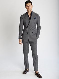 Meet the Japanese Brand Rethinking Italian Tailoring | GQ Japanese Suit, Double Breasted Suit Men, Ring Jacket, Grey Suit Men, Black Suit Men, Italian Suit, Designer Suits For Men