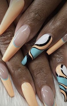 Crazy Nail Designs Creative, Mahogany Nails, Fab Nails, New Years Nail Designs, Funky Nail Art, Nail Art For Beginners, Crazy Nails