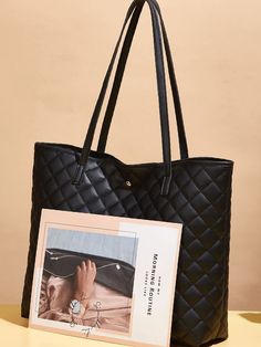 Bag For Love -Quilted Tote Bag with Purse - Women Bag Sets Product Description Color Black Quantity 2 pcs Coating 100% Polyurethane Composition 100% Polyurethane Material PU Leather Size Chart INCH CM Size Bag Width Bag Height Bag Length one-size 4.3/0.1 11.6/4.7 16.1/7.9 Size Bag Width Bag Height Bag Length one-size 11/0.2 29.5/12 41/20 Similar Products h2 { text-align: center; } .red-box { width: 100%; display: flex; flex-direction: row; flex-wrap: wrap; justify-content: center; } .red-box > d Quilted Tote Bags, Quilted Totes, Green Brands, Small Crossbody Bag, Small Crossbody, Branded Handbags, Women Bag, Bag Set, Luxury Handbags