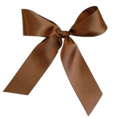 a large brown bow on a white background