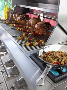 the food is being prepared on the grill for customers to enjoy it while they wait