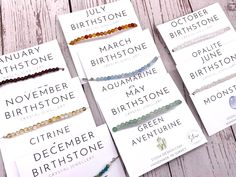 These birthstone bracelets are made from gorgeous 4mm dainty gemstone beads and set with this fantastic paper clip chain which can be adjusted to fit most wrist sizes. Choose from 12 birth months, each has it's own unique crystal: January - Garnet February - Amethyst March - Aquamarine April - Clear Quartz May - Aventurine June - Moonstone July - Carnelian August - Peridot September - Lapis Lazuli October - Opalite November - Citrine December - Turquoise (slightly smaller at 3mm) The gemstones a Bracelet Paper, Birthday Bracelet, Birthstone Bracelet, Birthstone Bracelets, Citrine Crystal, July Birthstone, Birth Month, Bracelet Handmade, Crystal Bracelet