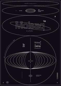 an image of a black and white poster with the words molasa on it