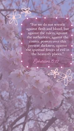 pink flowers with a bible verse on it