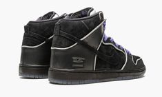 Black, white and purple suede and leather Nike Dunk High Elite SB sneakers from Nike. Sb Nike, Nike Sb Dunk High, Dunk Low Nike, Sb Dunk High, Box Shoes, Nike Sb Dunk, Nike Dunk High, Dunk High, Purple Suede