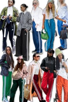 Adidas Track Pants Outfit, Adidas Street Style, Adidas Pants Outfit, Looks Adidas, Track Pants Outfit, Adidas Hose, Celana Fashion, Look Boho Chic, Look Adidas