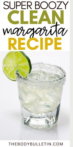 Try this clean margarita recipe for a guilt-free treat for those who practice clean eating. Perfect for clean eating, this sugar free margarita recipe is an easy healthy margarita recipe with a low-carb twist. It's the best homemade margarita you'll ever make.