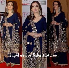 Nita Ambani Suits, Anuradha Vakil, Bts Inspired Outfits, Desi Clothes, Kurta Designs Women, Anarkali Suits, Indian Fashion Dresses, Kurta Designs