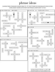 the crossword puzzle worksheet for children to learn how to read it and use it