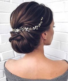 Wedding Hairstyle Headpiece, Bridal Hair Pearls, Bride Hair Vine, Crystal Bridal Headband, Pearl Hair Piece, Pearl Bridal Headpiece, Pearl Bridal Hair, Hair Vine Bridal