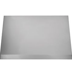 a stainless steel range hood on an isolated white background