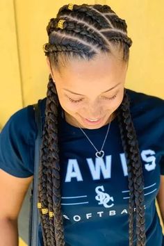 Cornrows Ideas, Sunkissed Hair, Mom Cut, Chunky Highlights, Feed In Braids Hairstyles, Hair Brunette