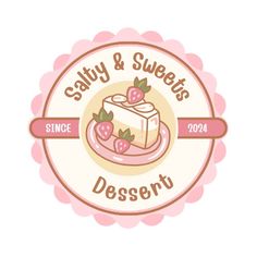 the logo for salty and sweets dessert