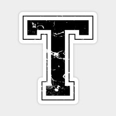 the letter t is made up of black and white squares