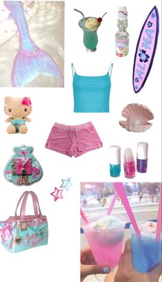 Tropical Core Outfit, Summer Gyaru, Keywest Kitten, Tropical Core, Tropical Outfits, Beach Preppy, Tropical Girl, Summer Playlist