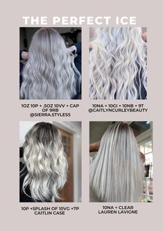 Icy Blonde Hair Color, Toner For Blonde Hair, Hair Color Placement, Blonde Toner, Ice Blonde Hair, Undercut Long Hair, Silver Blonde Hair, Icy Blonde Hair