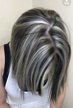 Gray Hair Growing Out, Transition To Gray Hair, Blending Gray Hair, Gray Hair Highlights, Low Lights Hair, Grey Hair Color