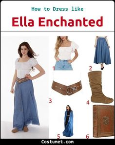 Ella Enchanted Costume Ella Enchanted Halloween Costume, Brown Skirt Halloween Costume, Movie Characters Halloween Costumes, Ella Enchanted Outfits, Character Costumes For Women, Movie Characters To Dress Up As, Book Characters Costumes, Dress Up Party Themes