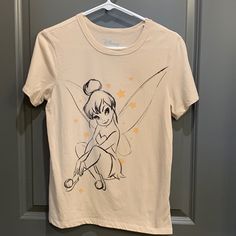 24” Length 18” Ptp Tinkerbell Shirt, Disney Tops, Black Cream, Shirt Color, New Outfits, Tops & Tees, Womens Tops, Cream, Disney